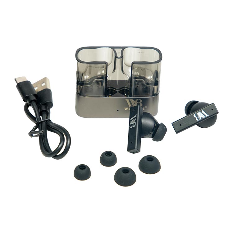 WB Hero One Wireless Earbuds with charging case, ANC, Hi-Fi sound, and Bluetooth connectivity