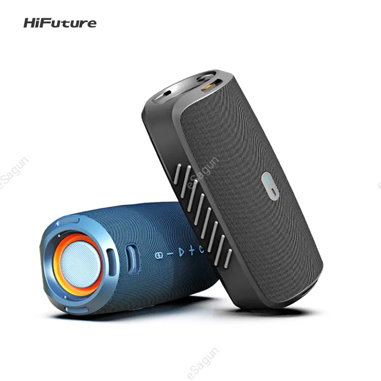 Hifuture Gravity Portable Wireless Speaker | IPX7 Waterproof| RGB LED Light | TWS system
