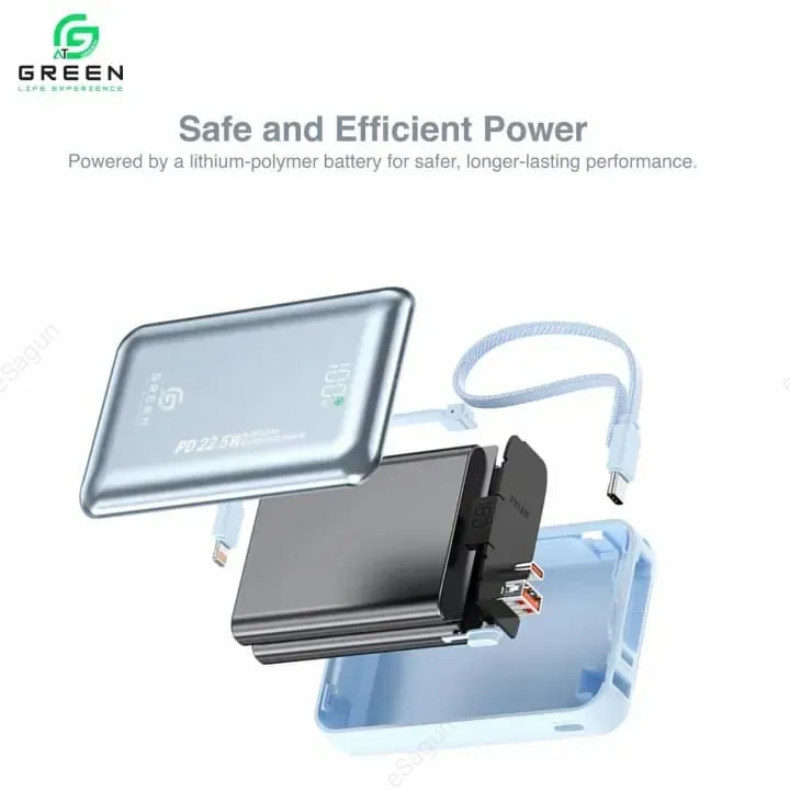 Green Turbo Mini Power Bank 20000mAh