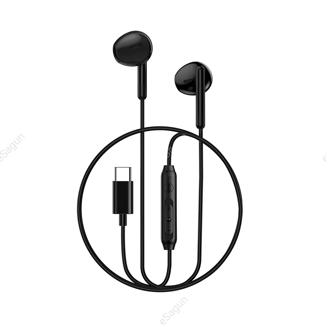 WiWU Type C Wired Earphone EB314 Ergonomic Design Sports Headsets