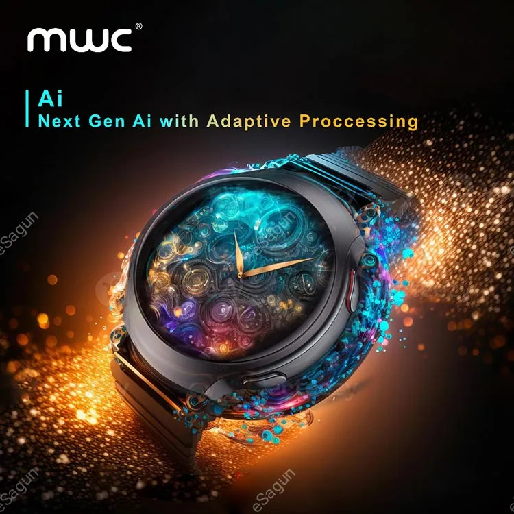 MWC Callisto Watch Pro 2 Smartwatch with 1.43-inch AMOLED Display, GPS, Bluetooth Calling, AI Features, Dual Straps, and 5ATM Water Resistance