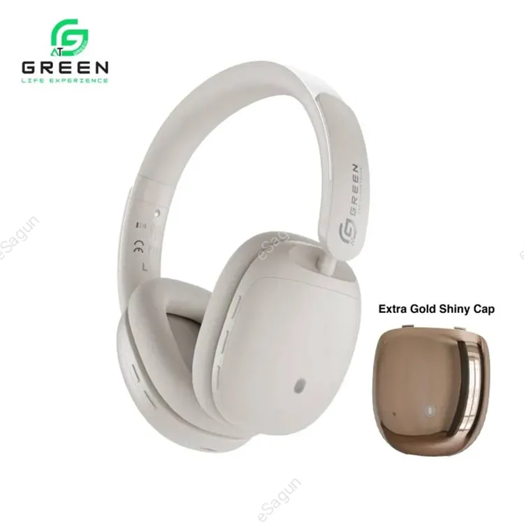 Green Symphony Hybrid ANC Headphones