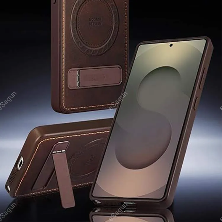 HDCI Magnetic Leather Case for Samsung Galaxy S25 Ultra | MagSafe Cover Nepal