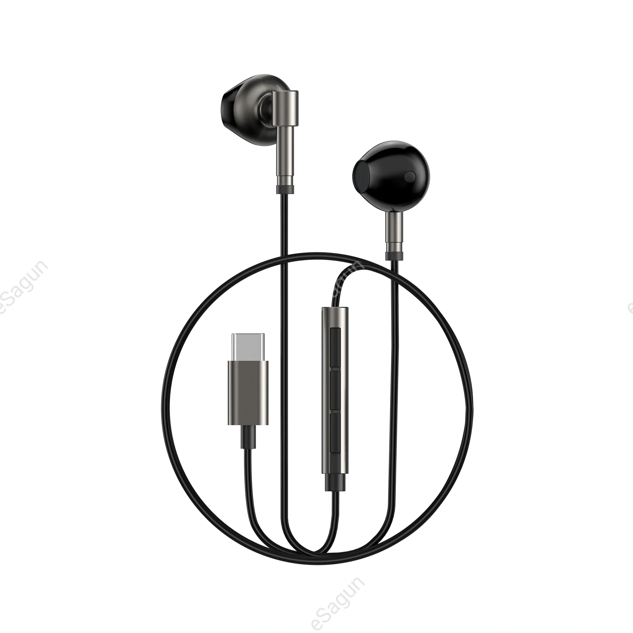 WiWU  EB 316 Ergonomic Design Type C Headsets 120cm Wired Sports Earphone For Laptop Mobile