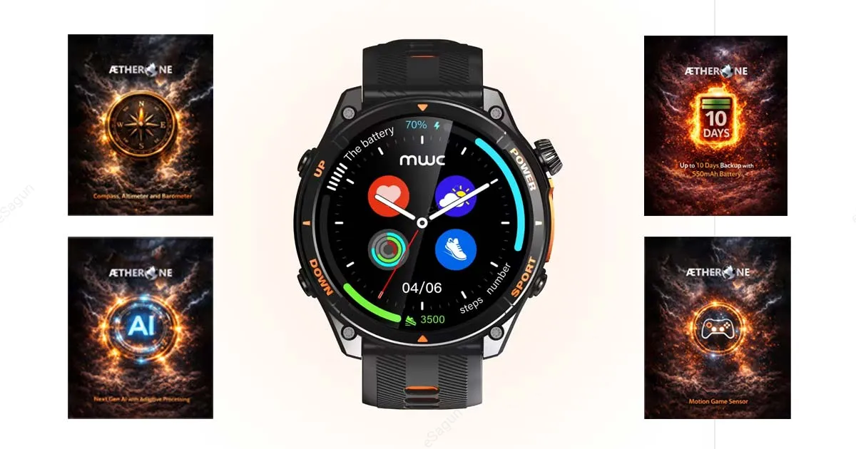 MWC AetherOne Watch Pro Smartwatch in Nepal