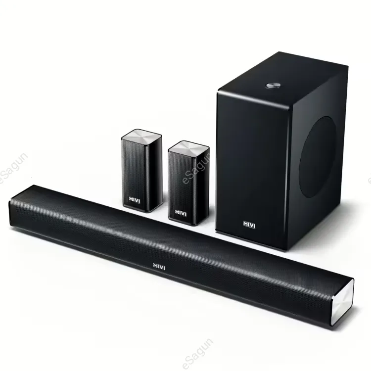 Mivi Fort S440 Soundbar With Subwoofer | 2 Satellite Speakers | 440W Surround Sound | Heavy Bass |