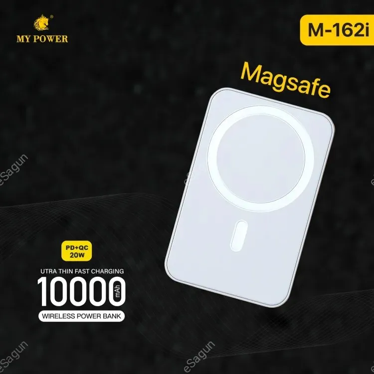 MY Power M162i 10000mAh Wireless Magsafe Fast Charging Powerbank for iPhone
