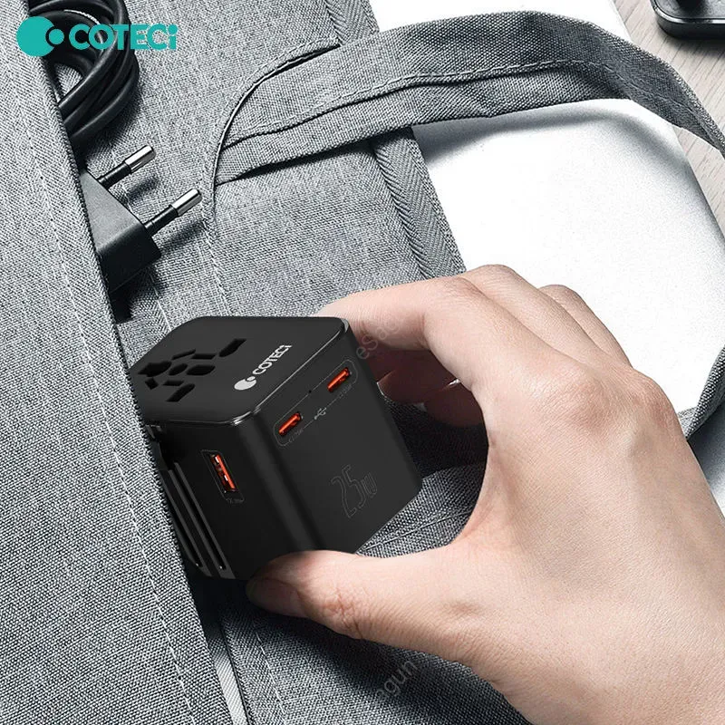 COTECi Gan Universal Plug Travel Adapter