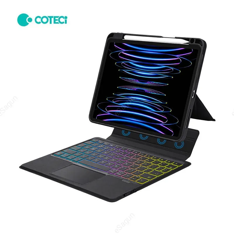 COTECi Magnetic RGB Backlit Wireless Keyboard Case