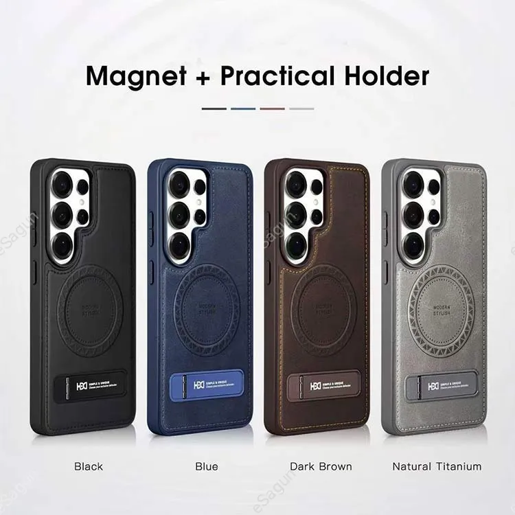 HDCI Magnetic Leather Case for Samsung Galaxy S25 Ultra