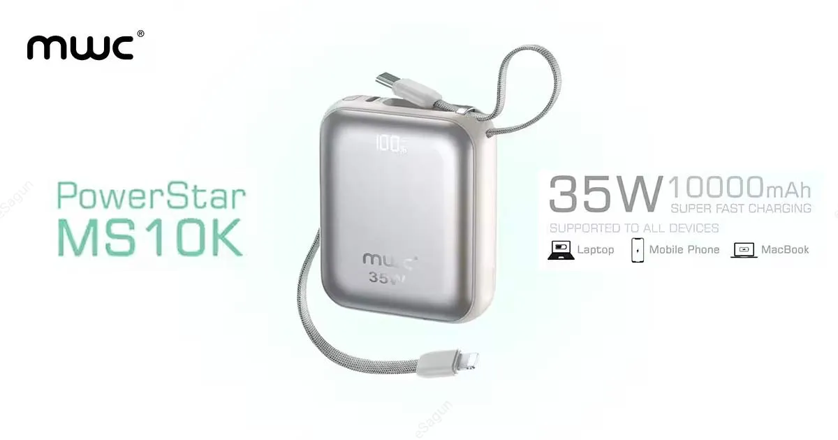 MWC PowerStar MS10K 35W fast charging power bank