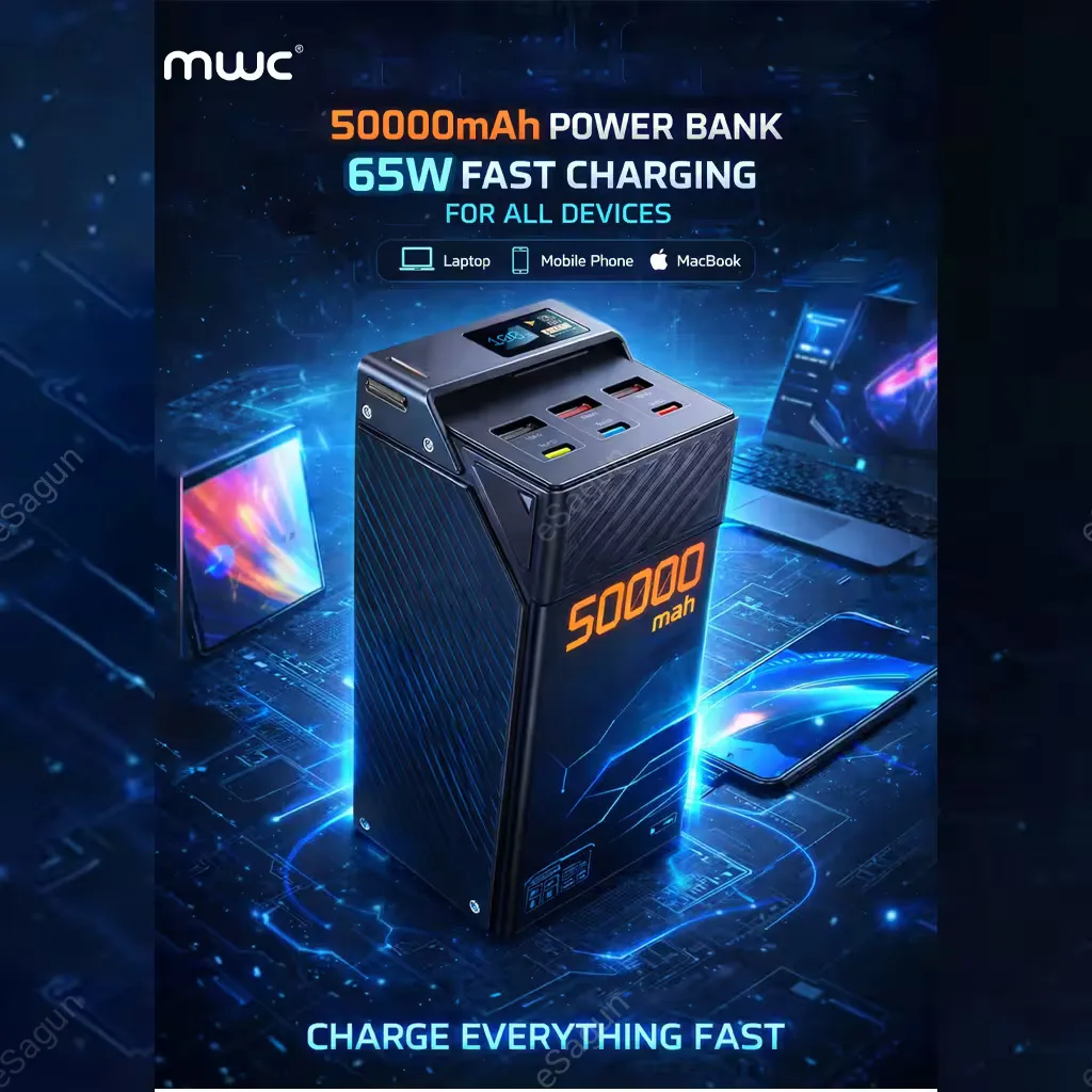 MWC PowerPulse MP50K 65W 50,000 mAh Powerbank