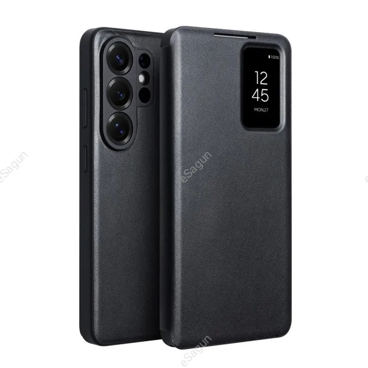 For Samsung Galaxy S26 Ultra 5G Magnetic Genuine Leather Phone Case