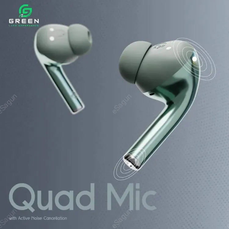 Green Buds Ultra ANC earbuds with 11mm drivers