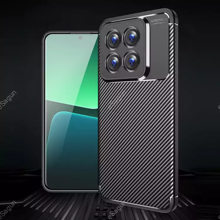 For Xiaomi 14 Pro Carbon Fiber Texture Shockproof TPU Phone Case
