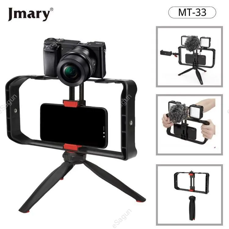 Jmary MT 33 Vlogging Flim Making Cage Stablizer Grip Tripod Mount