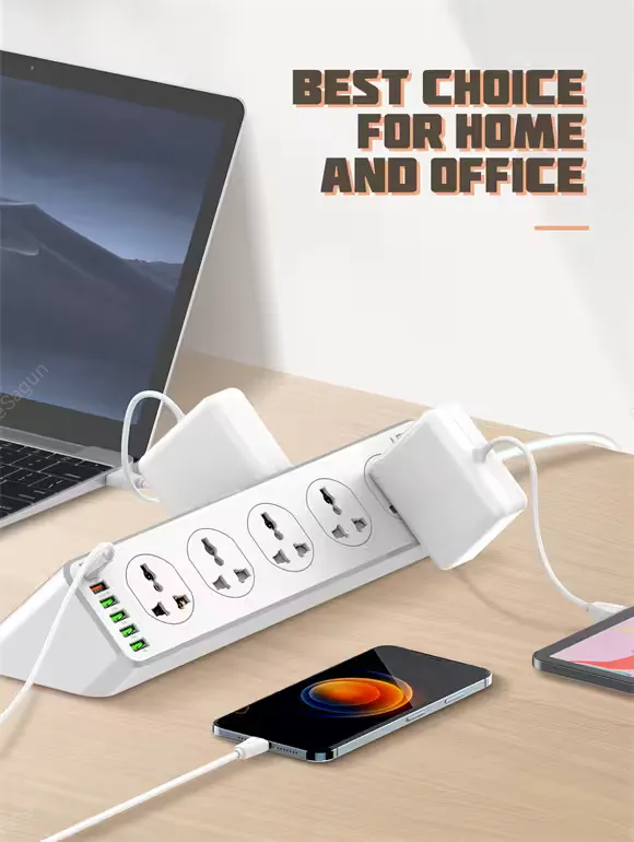 LDNIO SC10610 Power Strip 10 Outlets 6 USB 30W Fast Charging in Nepal