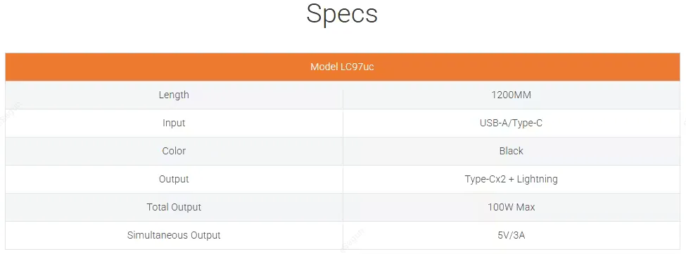 Multi-device charging cable LDNIO LC93 Nepal