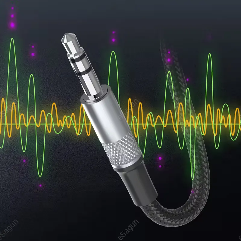 Hi-Fi Audio 3.5mm AUX cable with high density weaving