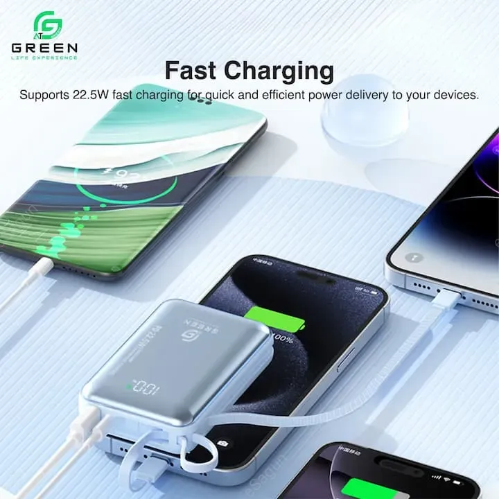 Green Turbo Mini Power Bank 20000mAh