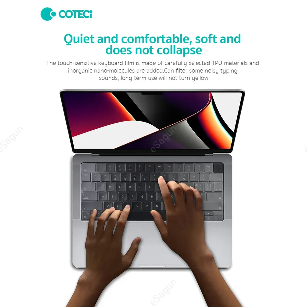 COTECi Transparent Keyboard Protector for MacBook